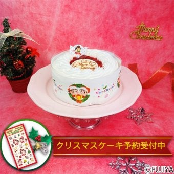 不二家 公式 クリスマス ミルキーケーキ 4号 苺 桃 ペコちゃん 送料無料