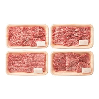 松阪牛人気の焼肉4種食べ比べセット 480g (RKMBY48-150MA) [お中元][お歳暮] ※送料無料(北海道・沖縄・離島への配送不可)