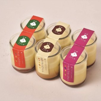 送料無料 北海道産地直送 室蘭うずら園 うずらのプリン3種6個セット PPS ※ご注文後約7～10日前後での発送となります。沖縄・離島へは別途配送料が発生いたします お取り寄せグルメ スイーツ