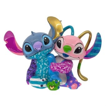 ロメロ ブリット Romero Britto ディズニー バイ ブリット Disney by Britto スティッチ＆エンジェル 20周年アニバーサリー 置物 フィギュア 人形 6020359 リロアンドスティッチ インテリア