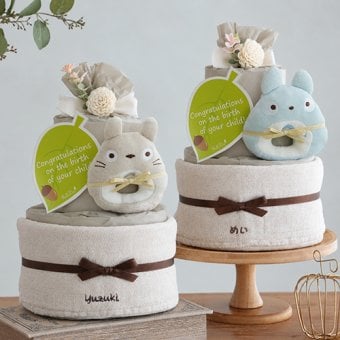 《おむつケーキ》 トトロタオルおむつケーキ 【おむつケーキ 出産祝い】 