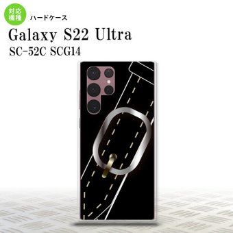 SC-52C SCG14 Galaxy S22 Ultra スマホケース 背面ケース ハードケース ベルト 黒 メンズ レディース nk-s22ul-326