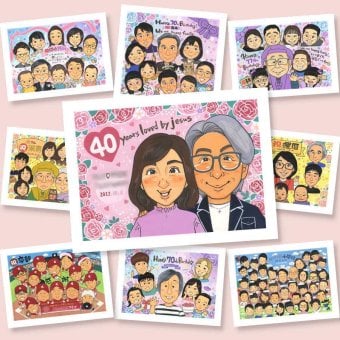 ルビー婚式 似顔絵 ギフト 贈り物 名入れ プレゼント 手描き ルビー婚式 結婚記念日 結婚40周年 記念日 お祝い お父さん 両親 ご夫婦 夫婦 家族 下書き確認 修正無料 名入れ かわいい そっくり 親孝行 サプライズ 記念 思い出 40周年 感謝 喜寿祝い お祝い返し メモリアル ハロウィン 米寿祝い 感動 クリスマス バレンタインデー キレイ 感激 大量注文