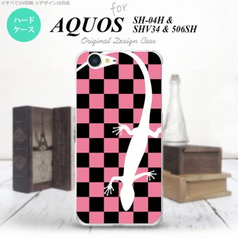 【SH04H】【スマホケース/スマホカバー】【アクオス ゼータ】SH04H スマホケース AQUOS ZETA SH04H カバー アクオス ゼータ トカゲ ピンク nk-sh04h-863【メール便送料無料】
