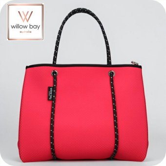ウィローベイ トートバッグ レディース ブランド WILLOWBAY デイドリーマーウィズジップクロージャーフルサイズ マザーズバッグ  FUCHSIA PINK