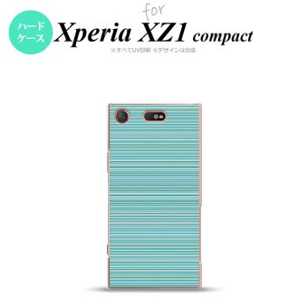 【SO02K】【スマホケース/スマホカバー】【エクスペリア XZ1】SO02K スマホケース Xperia XZ1 Compact SO-02K カバー エクスペリア XZ1 ボーダー ターコイズ nk-so02k-1285【メール便送料無料】