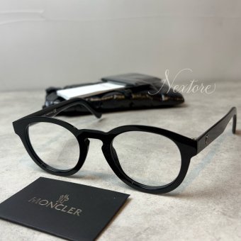 【並行輸入品】【正規品・新品】MONCLER モンクレール ML5006 001 48 イタリア製 クリア サングラス メガネ 眼鏡 メンズ レディース 伊達メガネ ビジネス