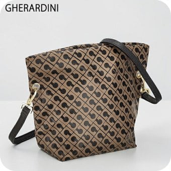 ゲラルディーニ ショルダーバッグ レディース ブランド GHERARDINI Italy GH0310 TOFFE ブラウン/ダークブラウン