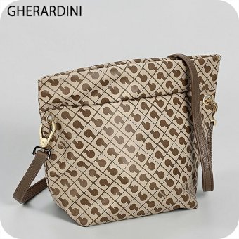 ゲラルディーニ ショルダーバッグ レディース ブランド GHERARDINI Italy GH0310 TA/BU ベージュ/ダークブラウン