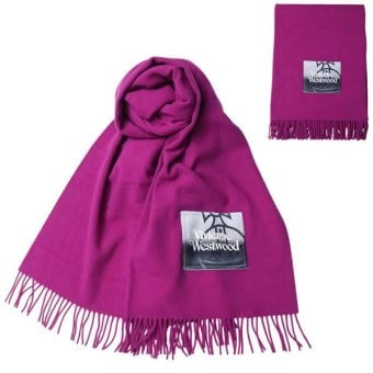ヴィヴィアンウエストウッド VIVIENNE WESTWOOD マフラー NURIA STOLE 8103013J-W010X-G410-FUCHSIA ユニセックス フーシャ