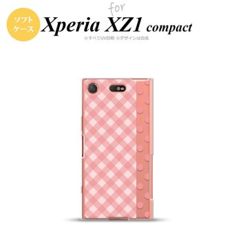 【SO02K】【スマホケース/スマホカバー】【エクスペリア XZ1】SO02K スマホケース Xperia XZ1 Compact SO-02K カバー エクスペリア XZ1 チェック･ドット ピンク nk-so02k-tp1521【メール便送料無料】