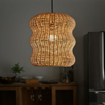 照明 ライト ファームリビング Braided ラタン ランプシェード ベリー 引っ掛けシーリング 北欧 ペンダント LED 対応 雑貨 インテリア 天井 リビング ペンダントランプ ペンダントライ