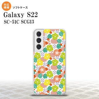 SC-51C SCG13 Galaxy S22 スマホケース 背面ケースソフトケース 花柄 春 ピンク メンズ レディース nk-s22-tp1705