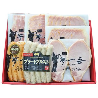 大阪 「夢一喜」 熟成ハム・ウインナー詰合せ (1980052) [お中元][お歳暮] ※送料無料(北海道・沖縄・離島への配送不可)