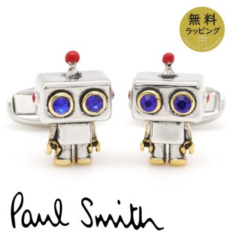 ポールスミス カフス PaulSmith カフスボタン カフリンクス メンズ ロボット ブリキロボ シルバー ブルー レッド ゴールド M1A-CUFF-WROBOT 82 【ラッピング無料 誕生日 お祝い プレゼント ギフト 贈り物】 送料無料
