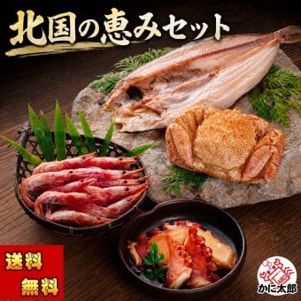 北国の恵みセット（毛ガニ エビ ホッケ タコ）北海道の蟹・海鮮ギフト 海鮮 北海道 お取り寄せ 高級詰め合わせ【送料無料※沖縄・離島除く】