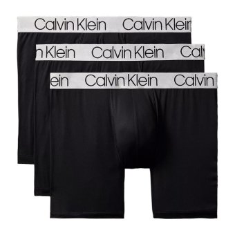 カルバンクライン：MICROFIBER STRETCH CHROMATIC ボクサーブリーフ 3PK (ブラック)[ボクサーパンツ/ 男性下着/ メンズインナー/人気ブランド/おすすめギフト/誕生日プレゼント/メンズファッション]