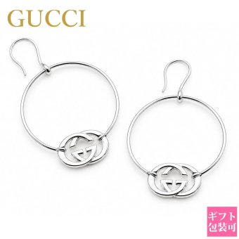 グッチ GUCCI ピアス レディース アクセサリー GG サークル EARRINGS SILVER BRIT シルバー 223322 J8400 8106