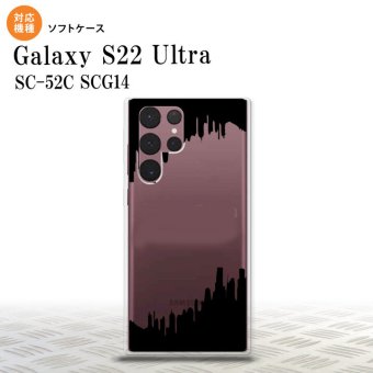 SC-52C SCG14 Galaxy S22 Ultra スマホケース 背面ケースソフトケース ホラー 黒 メンズ レディース nk-s22ul-tp194