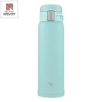 象印 ステンレスマグ ワンタッチ 480ml ミントブルー マグボトル 広口 ワンタッチオープン 保温保冷 食洗機対応【北海道・沖縄県・離島 配送不可】