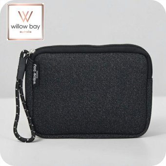 ウィローベイ ポーチ レディース ブランド WILLOWBAY リストレットクラッチ クラッチバッグ BLACK DENIM