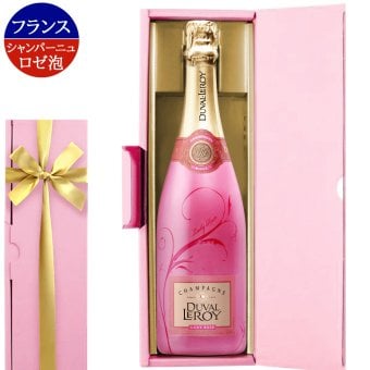結婚祝い シャンパンギフト 1本【無料 ギフト箱 リボンラッピング メッセージカード】フランス 「レディ・ロゼ」 ピエール・エルメ コラボ ロゼシャンパン やや辛口 750ml  結婚記念日 お祝い 女性 30代 40代 50代 送料無料