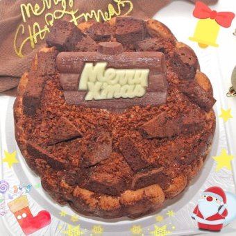 クリスマスチョコレートアイスケーキ【4～7号】 [クリスマスケーキ アイスクリームケーキ クリスマスチョコ チョコケーキ]