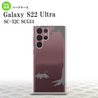 SC-52C SCG14 Galaxy S22 Ultra スマホケース 背面ケース ハードケース 切り株 グレー メンズ レディース nk-s22ul-198