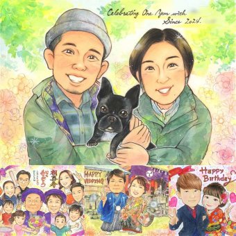 記念日のプレゼントに、似顔絵のプレゼントはいかがですか。 贈り物 両親 似顔絵 プレゼント 名入れ 手描き ギフト 記念日 結婚記念日 誕生日 お祝い 両親 恋人 彼氏 彼女 下書き確認 修正無料 名入れ サプライズ かわいい 喜ばれる 実績多数 一生もの 夫婦 記念日 宝物 ホワイトデー お祝い返し 初任給 感謝 ウェディングギフト 感動 披露宴 感謝の品 大量注文 家族 引っ越し オリジナル