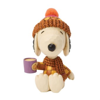 ジム ショア Jim Shore スヌーピー コージーフォール ウィズ マグ 置物 フィギュア 人形 6018513 Peanuts インテリア ＜ハロウィン＞