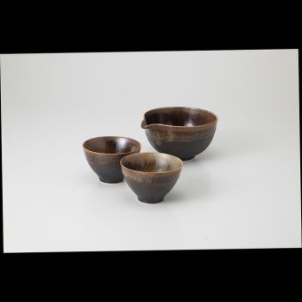 いぶし金彩 抹茶セット 磁器 美濃焼 やきものの里から、暮らしを贈ります。　ギフト 食器 セット テーブルウェア