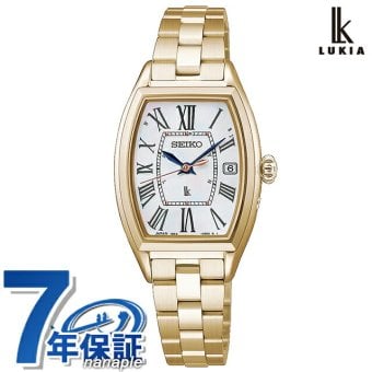 セイコー ルキア Grow 電波ソーラー 腕時計 ブランド レディース チタン SEIKO LUKIA HEE006J アナログ ホワイト ゴールド 白 日本製