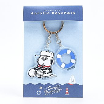 スヌーピー オラフ 2連アクリルキーホルダー ノーティカルスタイルシリーズ 日本製 SNOOPY