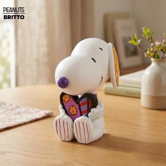 スヌーピー ハート ミニ 8.9cm | ロメロ・ブリット Romero Britto デザイン アート 正規輸入品