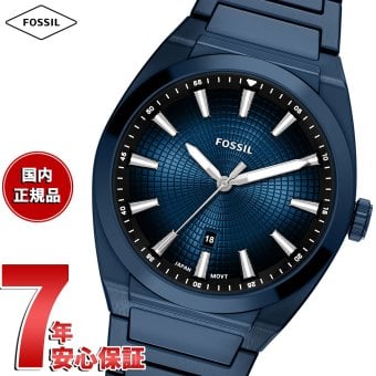 フォッシル FOSSIL 腕時計 メンズ EVERETT 三針 ネイビー ステンレススチールウォッチ FS6169【2026 新作】
