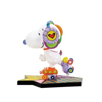 ロメロ ブリット Romero Britto ピーナッツ ブリット Peanuts Britto スヌーピー ローラースケート 置物 フィギュア 人形 6019026 インテリア