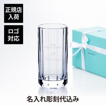 Tiffany ティファニー ファセット ラージ ベース クリスタルガラス 25cm 単品 名入れ彫刻代込み 名入れ ギフト プレゼント 誕生日 母の日 還暦 退職 受賞 お祝い 名前 刻印 法人記念品 正規品 紙袋付 大型 フラワーベース 花瓶 Tiffany&Co.