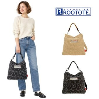 ROOTOTE ルートート IP.スクエア2way.キルト.ピーナッツ-1N ショルダー 斜め掛け スヌーピー レディース 普段使い 使いやすい かばん カバン 鞄 バッグ