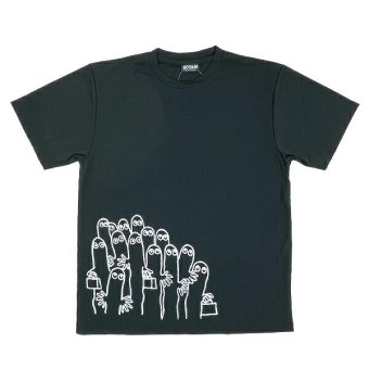 ムーミン リラックスドライTシャツ ニョロニョロ ブラック アパレル MOOMIN