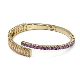 スワロフスキー swarovski ブレスレット バングル Matrix 5731049 M マトリックス アクセサリー レディース ゴールド+パープル 海外正規品