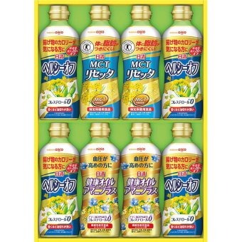 日清オイリオ ヘルシーオイルバラエティギフト [26-2884-047] SPT-40 MCTリセッタ アマニプラス ヘルシーオフ 食用油 詰め合わせ セット お返し 内祝い お祝い お歳暮 お中元 ギフト