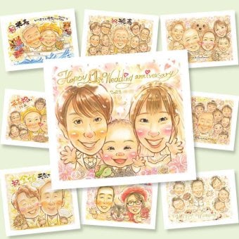 結婚記念日のプレゼントに、喜んでもらえる似顔絵ギフト。大切なお祝いにも安心してご注文いただけます。 似顔絵 ギフト 結婚記念日 プレゼント 名入れ 手描き 贈り物 結婚記念日 周年記念 記念日 結婚10周年 結婚30周年 金婚式 家族 夫婦 両親 修正無料 下書き確認 名入れ 実績多数 宝物 似てる 喜ばれる 結婚記念日 親孝行 記念日 感謝 周年 応援 色紙 傘寿祝い 結婚祝い 百寿祝い 贈答品