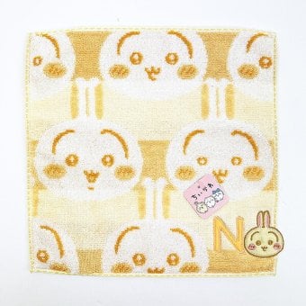ちいかわ うさぎ イニシャル タオルハンカチ(N)