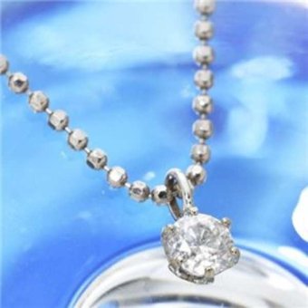 ネックレス レディース K18 ホワイトゴールド ダイヤモンド 0.1ct ペンダント 18金 ダイヤネックレス シンプル 華奢 誕生日 記念日 クリスマス ギフト プレゼント