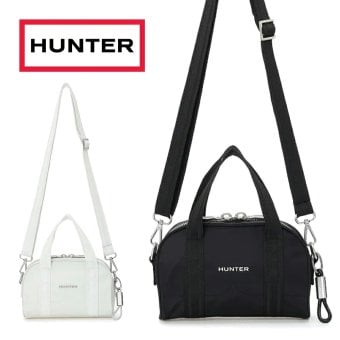 ハンター ショルダーバック レディース 耐水 ２WAY ハンドバック プレミアム ナイロン タイニー バレルバッグ HUNTER 5527