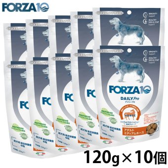 フォルツァ10 FORZA10 ドッグフード デイリープロ アダルトミディアム ホース 120g×10個