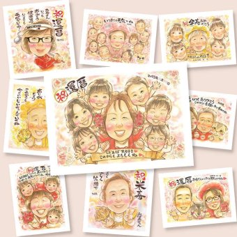 還暦の記念に、似顔絵プレゼントで思い出マシマシしませんか。初めての似顔絵注文でも安心です。 似顔絵 プレゼント 還暦祝い ギフト 贈り物 手描き 名入れ 還暦 誕生日 お祝い 記念 大人数 祖母 おばあちゃん おじいちゃん 祖父 名入れ 修正無料 下書き確認 サプライズ かわいい 宝物 一生もの 還暦 長寿 傘寿 一生もの ブライダルギフト 感激 記念日 傘寿祝い 感謝の品 オリジナル