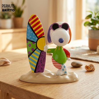 ジョー・クール サーフ 17.7cm | ロメロ・ブリット Romero Britto デザイン アート 正規輸入品
