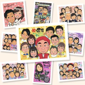 似顔絵 ギフト 還暦 名入れ プレゼント 贈り物 手描き 還暦 記念日 誕生日 60歳 お祝い 大人数 お父さん お母さん 両親 家族 名入れ 修正無料 下書き確認 実績多数 親孝行 一生もの 宝物 還暦 長寿 60歳 思い出 感動 オリジナル メモリアル 百寿祝い 節目 感謝 米寿祝い お祝い返し 感激 ウェディングギフト 快気祝い バレンタインデー イラスト