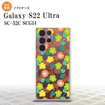 SC-52C SCG14 Galaxy S22 Ultra スマホケース 背面ケースソフトケース 花柄 春 ピンク メンズ レディース nk-s22ul-tp1705